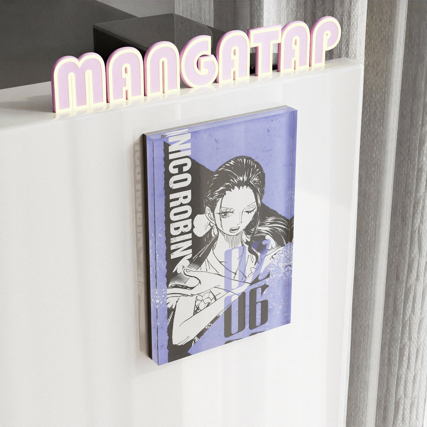 One Piece Nico Robin Anime Fridge Magnet – Elegant Acrylic Refrigerator Magnet for Collectors