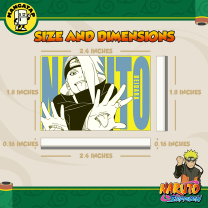 Deidara Fridge Magnet – Naruto Anime Refrigerator Magnet, Anime Decor Gift for Fans